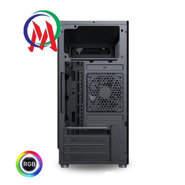 Vỏ Case máy tính VSP V210 Nắp hông trong suốt có Led RGB