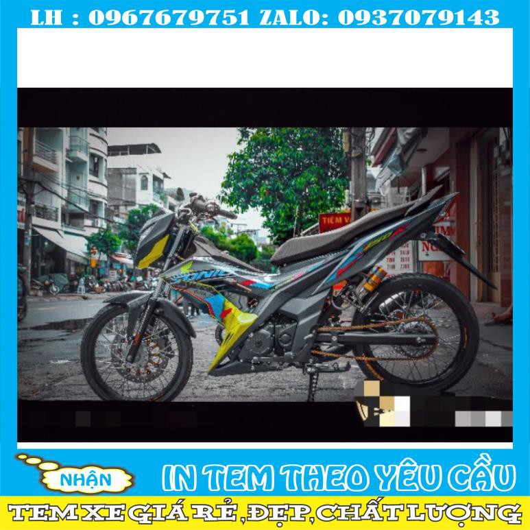 TEM RỜI SONIC 150 XÁM VÀNG