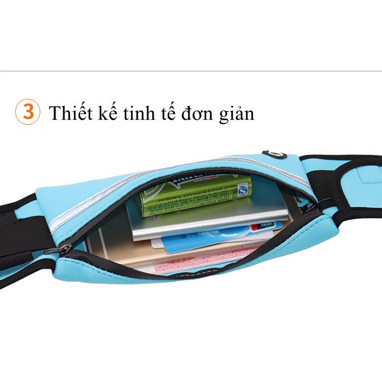 Túi đeo chạy bộ, túi đeo hông, đeo bụng hỗ trợ chạy bộ, tập thể thao