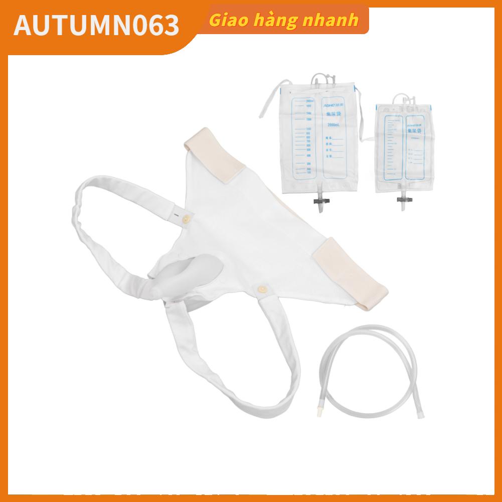 Bộ thu gom túi nước tiểu nữ Silicone thoáng khí ngăn rò rỉ Ống thông mềm Autumn063