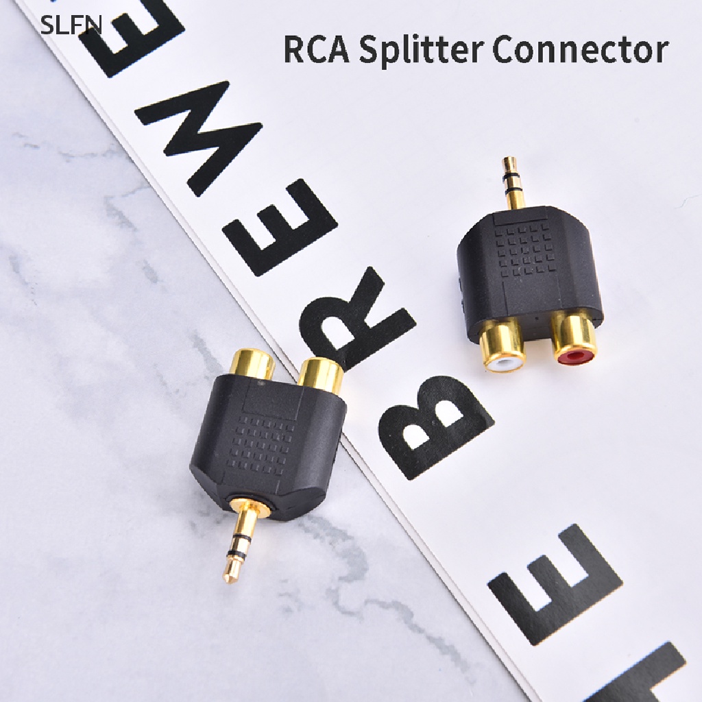 Đầu Chia Cổng RCA 3.5Mm Thành 2 Cổng RCA Tiện Dụng