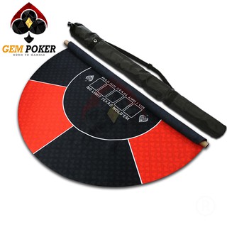 THẢM POKER TRÒN CAO SU CAO CẤP - RED