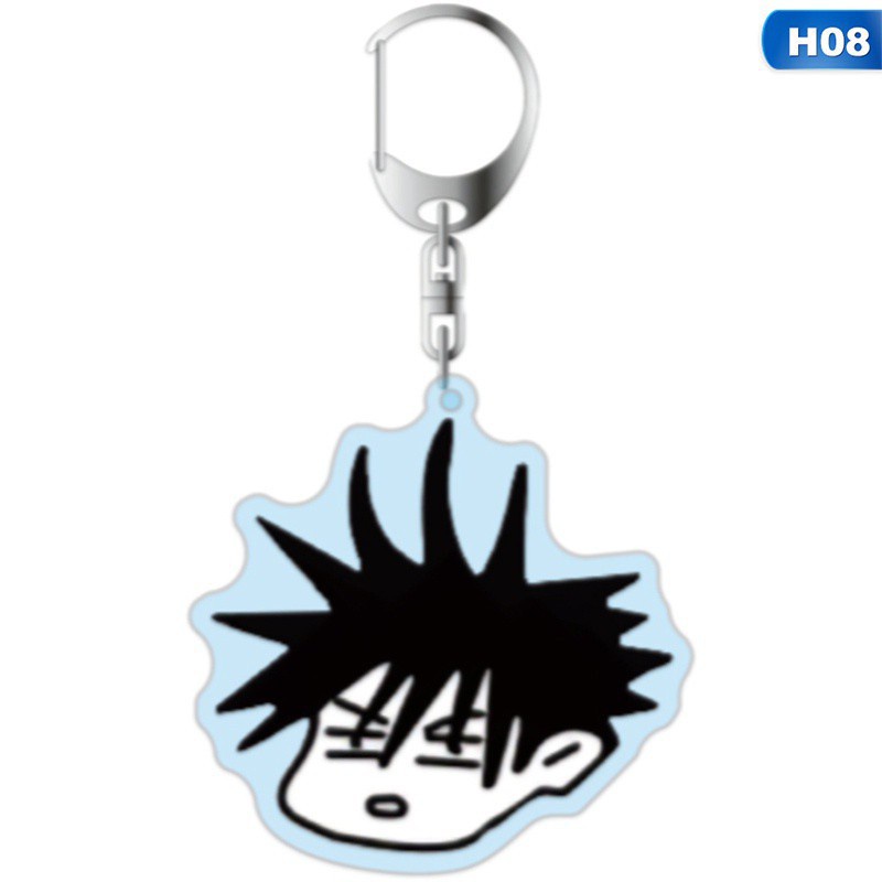 Móc Khóa Nhựa Acrylic Hai Mặt Họa Tiết Anime Kugisaki Nobara Gojo