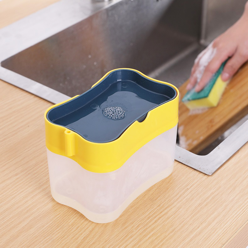 (Hàng Mới Về) Set 2 Hộp Đựng Xà Phòng Có Vòi Nhấn Tiện Dụng