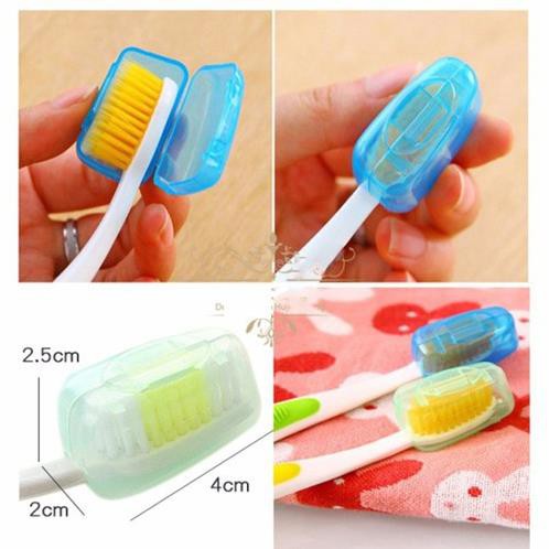 Set 4 hộp bọc đầu bàn chải đánh răng du lịch tiện lợi