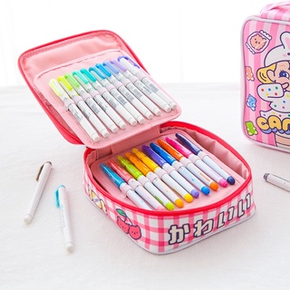 ⭐Cuộc sống ở góc⭐Milkjoy Bangbang Hộp Đựng Bút Chì Màu Nước Hoạt Hình Dễ Thương Sinh Viên Cô Gái Trái Tim Ngọt Ngào Nhật Bản Cô Gái Mềm Mại Có Ngăn Dung Tích Lớn