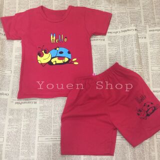 Combo 5 bộ đồ thun cotton 4chiều cho bé