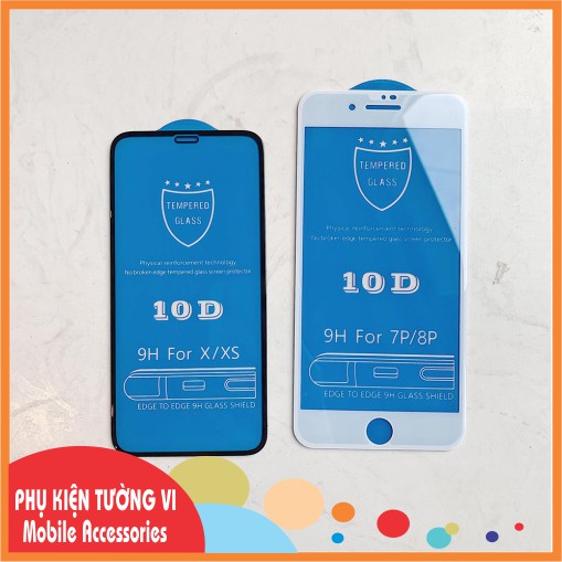 KÍNH CƯỜNG LỰC 10D FULL MÀN LOẠI CAO CẤP CHO IPHONE