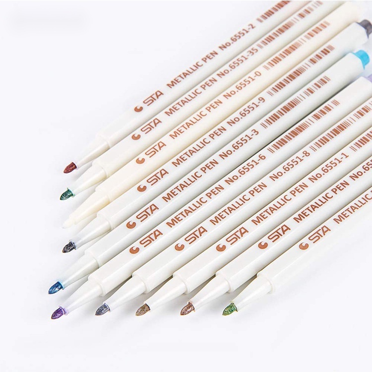 Set 10 Bút Lông Màu Acrylic Ánh Kim STA6551