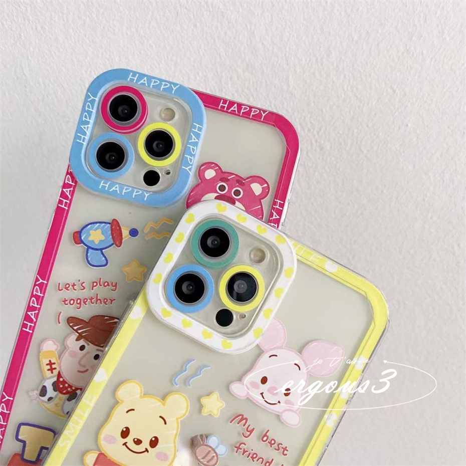 Ốp điện thoại in Toy Story/Winnie The Pooh thích hợp cho iPhone 14 13 12 11 Pro Max Se 2020 Xs 8 7 6s Plus