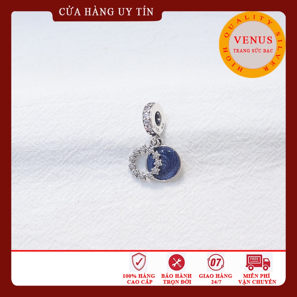 [Charm bạc 925 cao cấp] Bộ sưu tập charm treo xanh đậm- Mã sản phẩm VENUSTTS