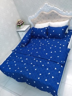 Bộ chăn ga: chăn hè, ga gối Poly 1m8x2m 