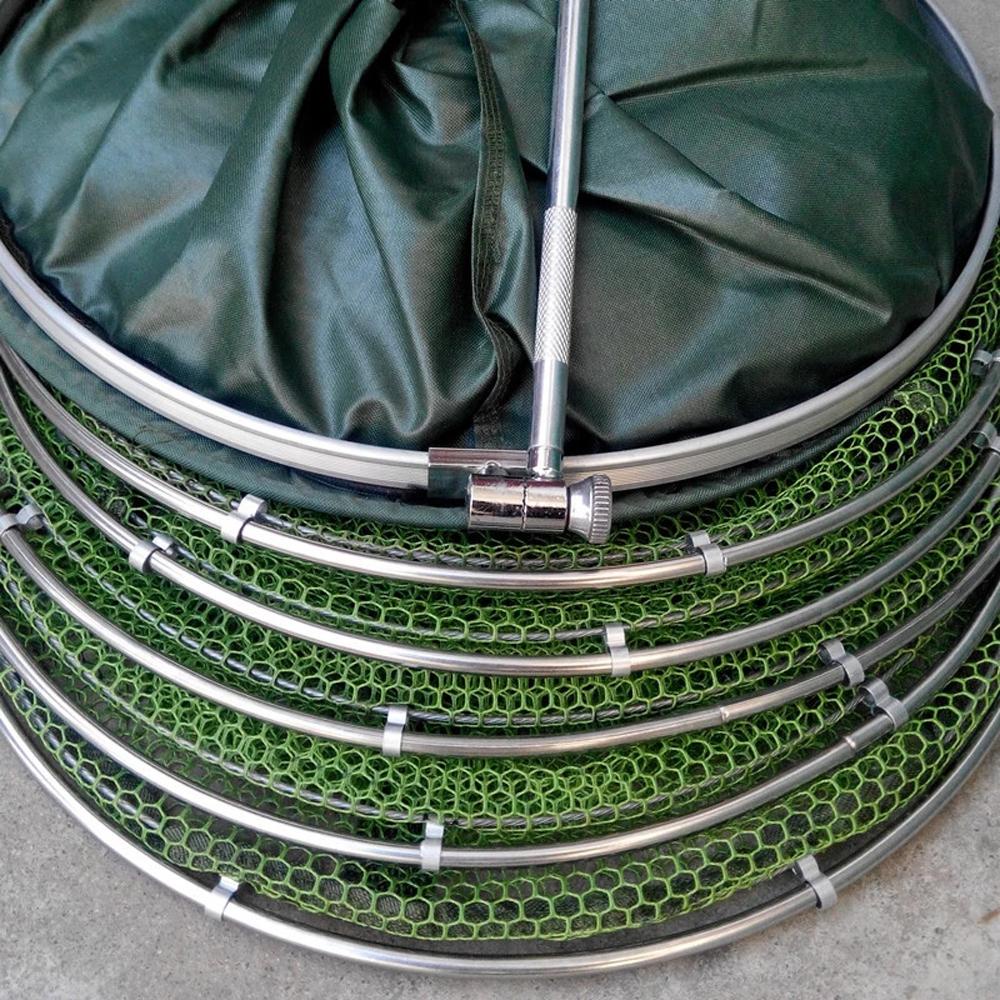 1 Vợt Lưới Bắt Cá Bằng Nhôm Nhanh Khô Có Thể Gấp Gọn Tiện Dụng