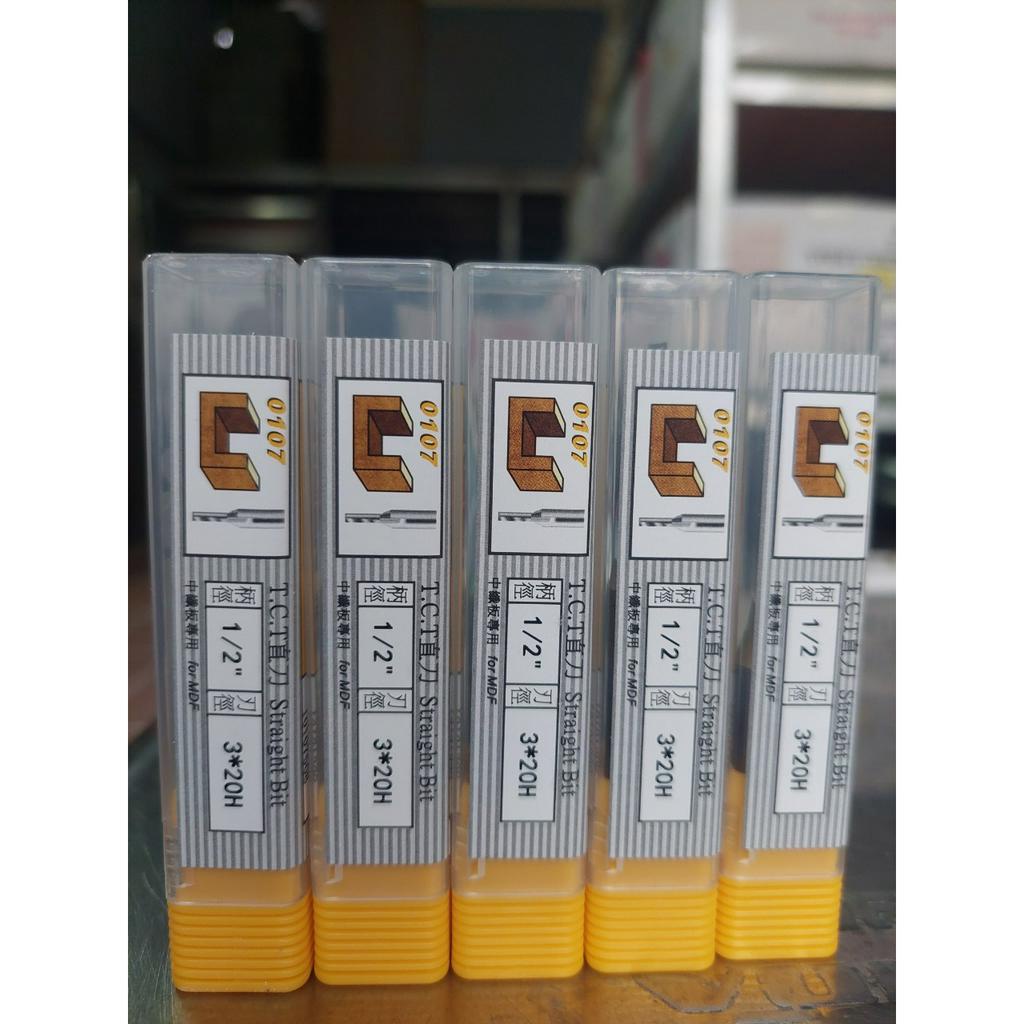 Mũi dao phay gỗ CNC 3mm chính hãng Arden Size 1/2*3*20mm