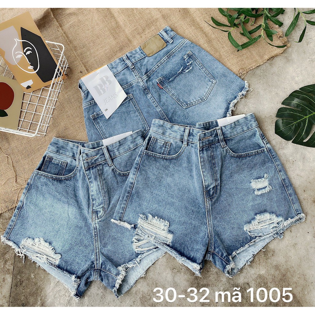 Quần Short Jean Nữ Size Lớn nhỏ đến 35 Ms 1033
