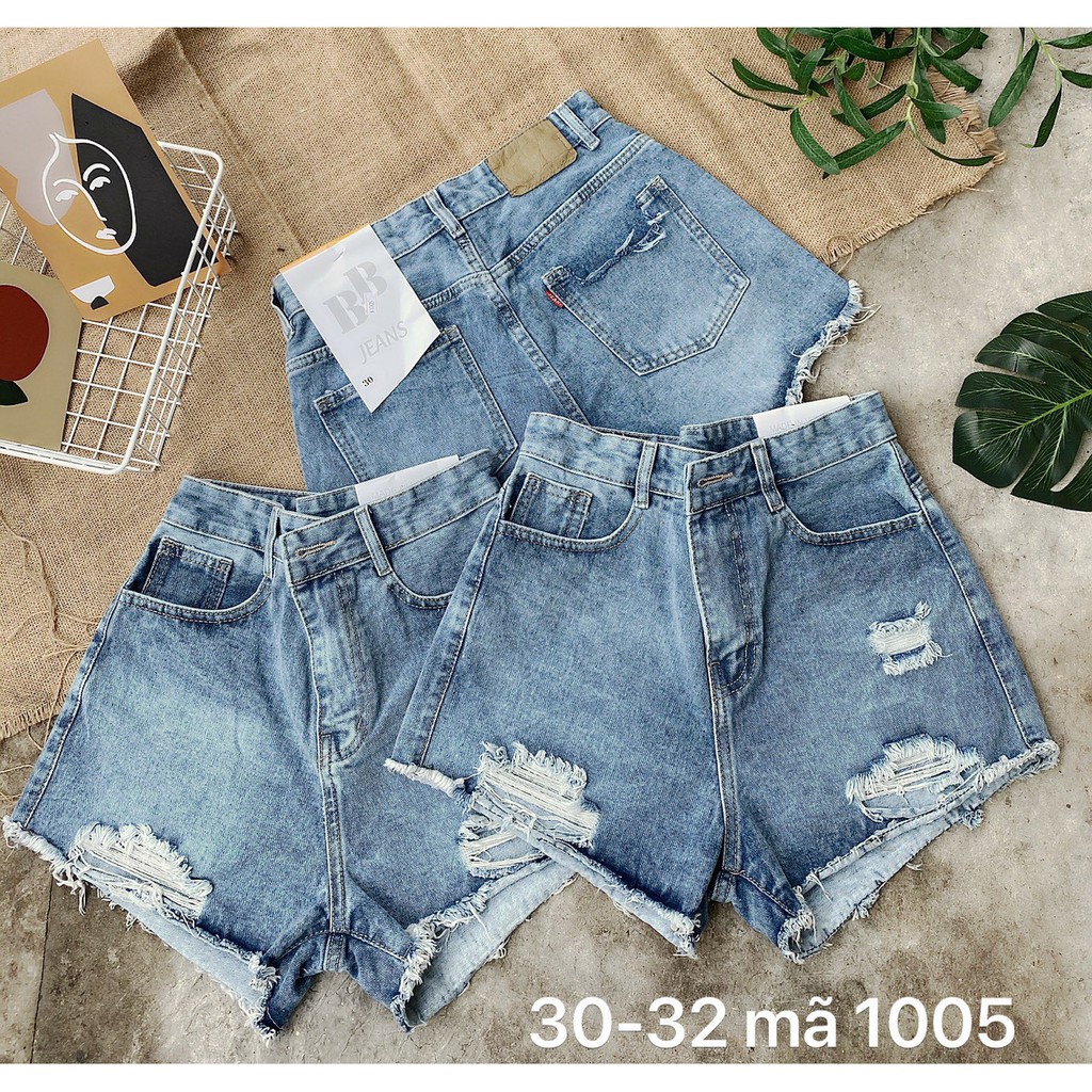 Quần Short Jean Nữ Size Lớn nhỏ đến 35 Ms 1033