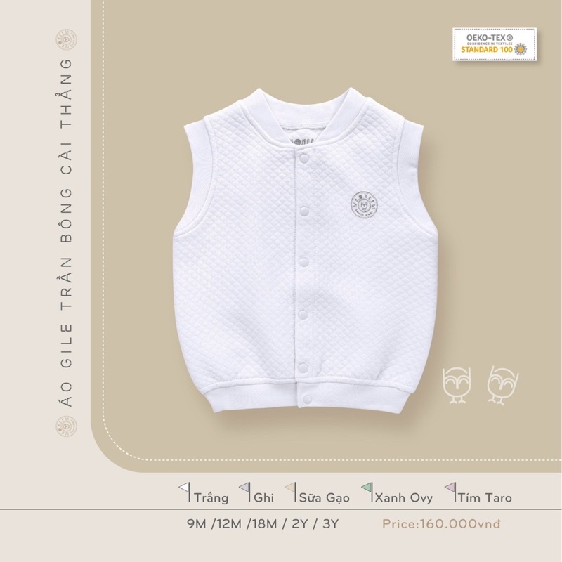 HRNEE ! Áo gi-lê trần cài giữa cho các bé !