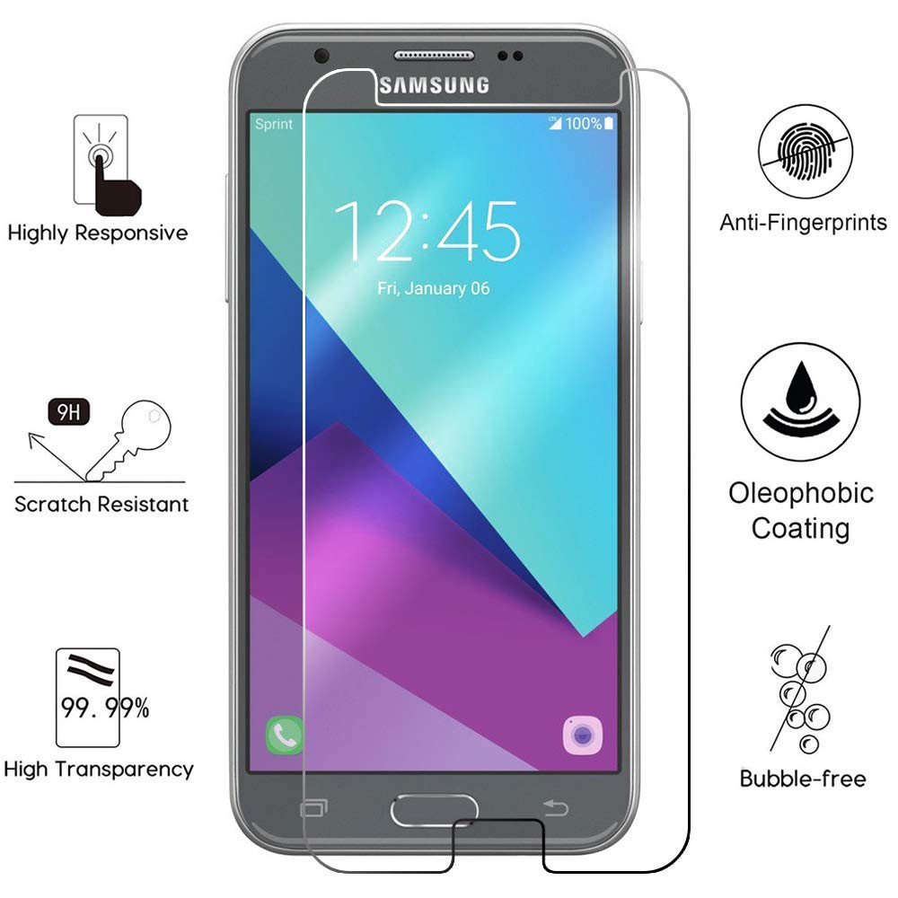 Kính cường lực bảo vệ màn hình cho Samsung Galaxy ss J5 J3 J2 J7 Pro A7 A5 A3 2017 Xcover 4 J1 Mini Prime