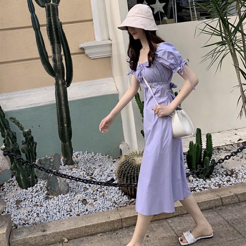 Đầm ngắn tay giản dị thời trang dành cho nữ | BigBuy360 - bigbuy360.vn