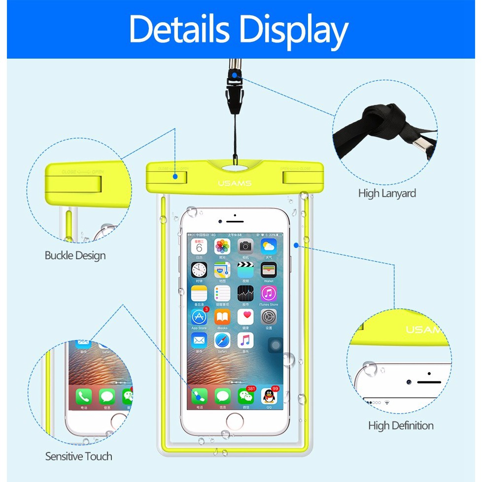 Túi chống nước điện thoại Usams