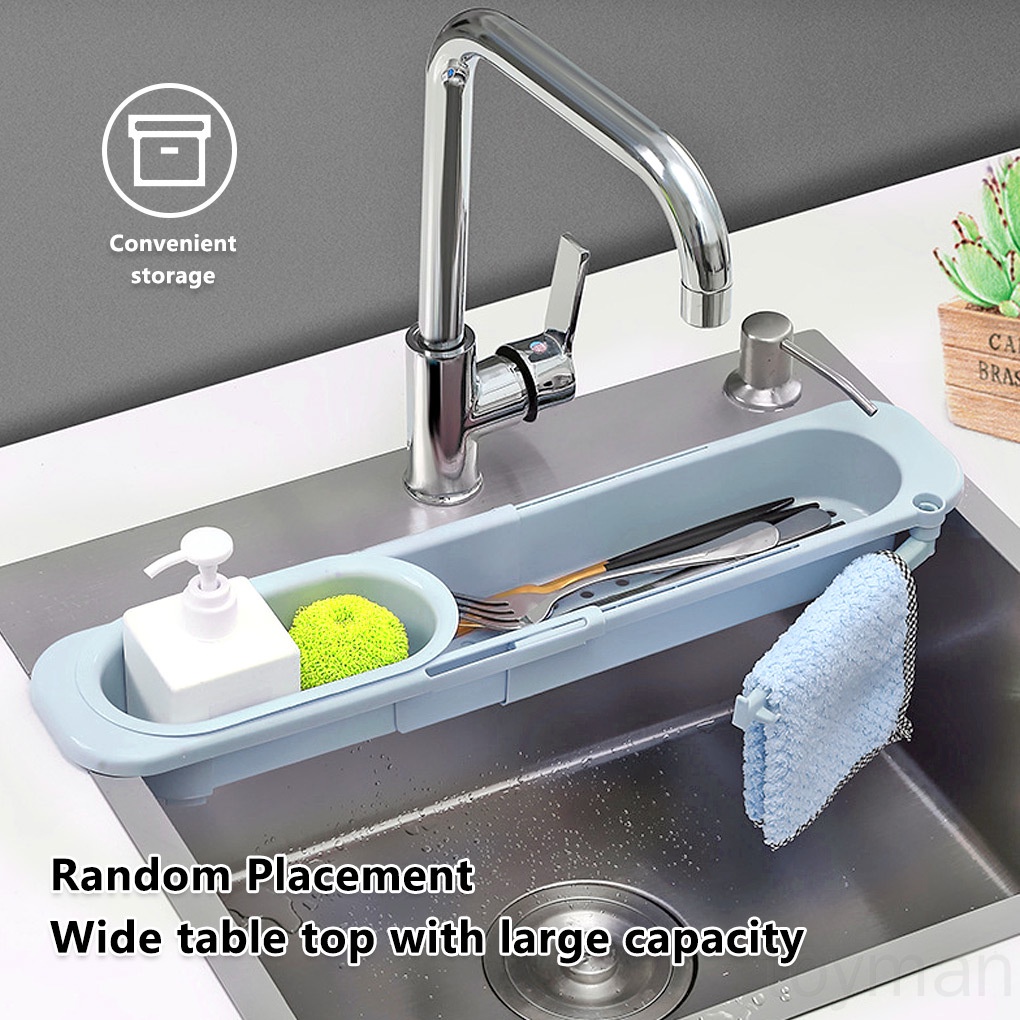 Giá đựng mút rửa chén bằng PP sức chứa lớn tiện dụng cho nhà bếp