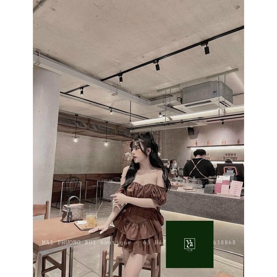 Set đồ nữ cá tính, set váy ngắn áo quây đi chơi sang chảnh mùa hè đẹp YA131 | BigBuy360 - bigbuy360.vn