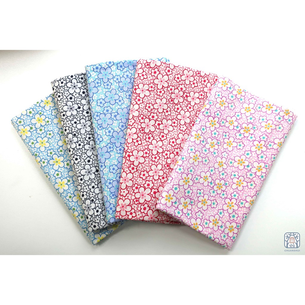 Vải cotton 100% tự nhiên🍒Chuanshui🍒khổ vải 110cm,SAKURA,ANH ĐÀO NHẬT BẢN - vải đẹp handmade, quilt, may quần áo cao cấp