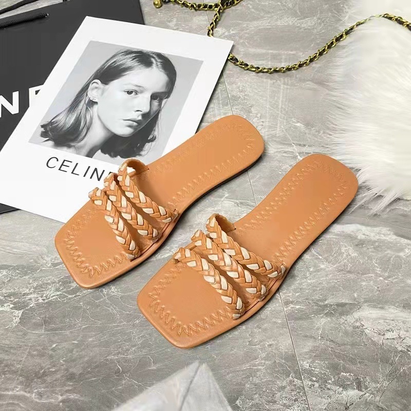 Dép Quai Ngang Đế Mềm Phong Cách Hàn Quốc Thời Trang Mùa Hè Cho Nữ CHZK054