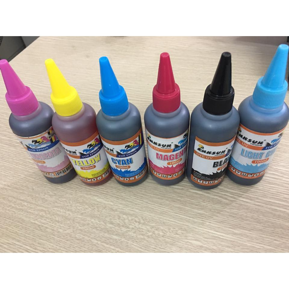 ☘️ Mực Dye UV EPson 100ML vàng