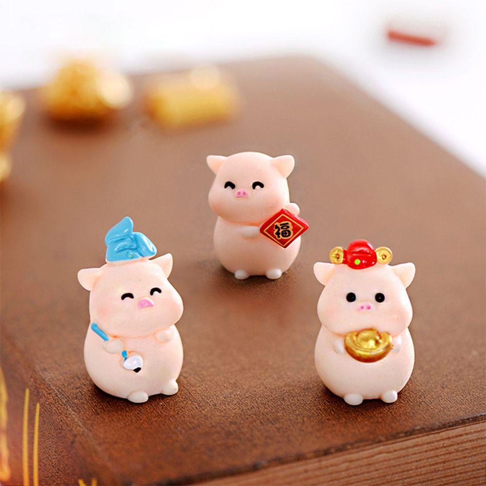 LEISURE Tượng Heo Con Dễ Thương Dùng Để Trang Trí