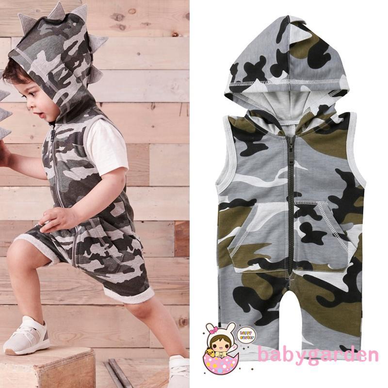 Bộ Áo Liền Quần Hoạ Tiết Rằn Ri Dễ Thương Cho Trẻ Sơ Sinh