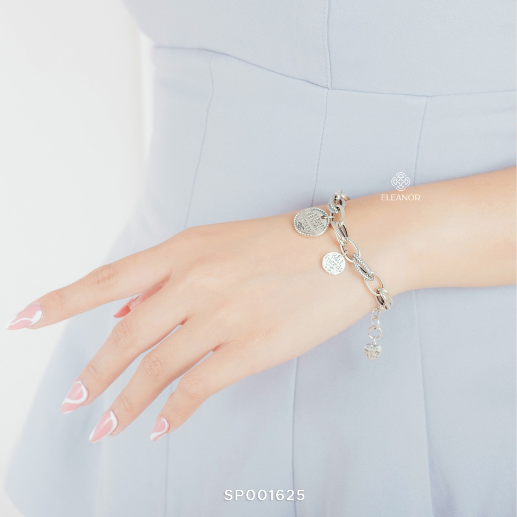 Lắc Tay Eleanor Bạc 925 Cao Cấp Thiết Kế Đính Charm Siêu Cá Tính - SP001625
