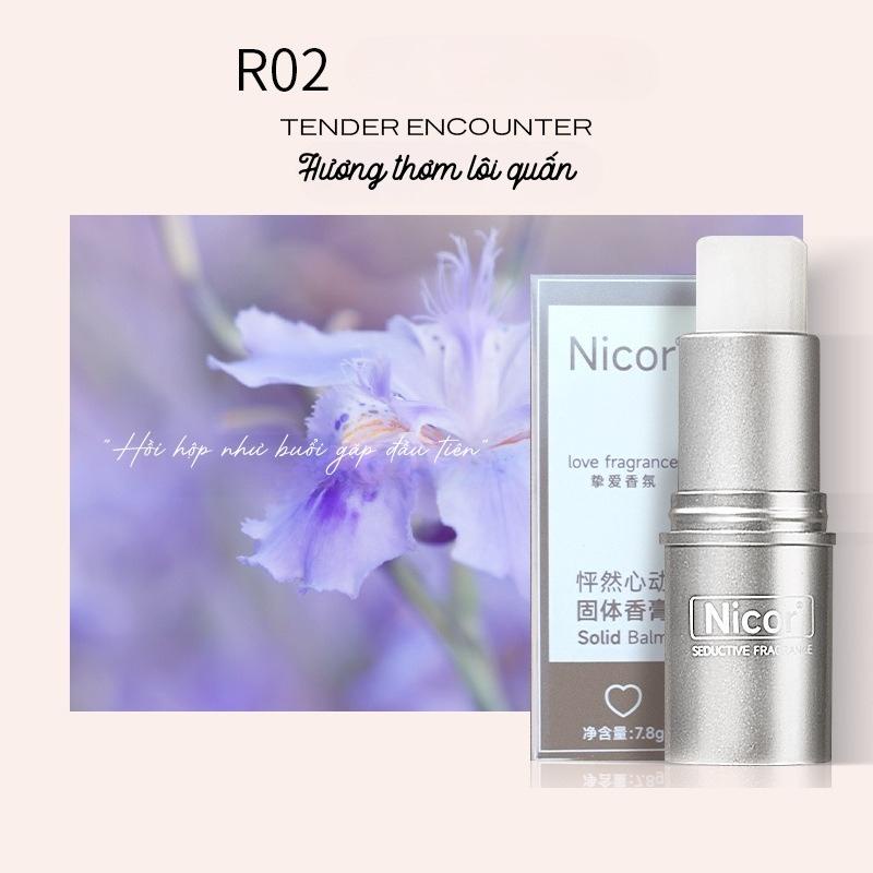 Nước Hoa Khô Dạng Sáp Nicor Hương Thơm Tự Nhiên Lâu Phai Nước Hoa Khô Nam Nữ Mùi Thơm Dịu Nhẹ Quyến Dũ Của Thảo Mộc