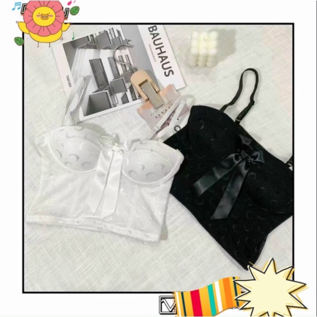 hàng cao cấp -Áo bra ren dáng lửng đính nơ in mặt trăng siêu đẹp mã 1888 nội y xanh chất cực đẹp, sang chảnh, đồ lót