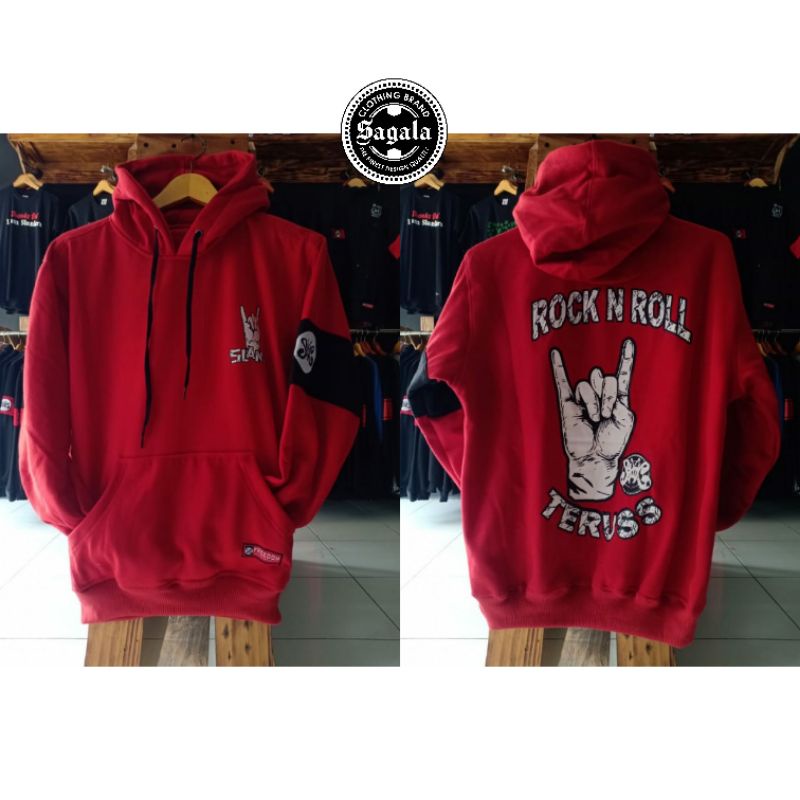 Áo Khoác SWEATER Có Mũ Trùm Đầu DISTRO SLANK ROCK N ROLL Mới Nhất Dành Cho UNISEX