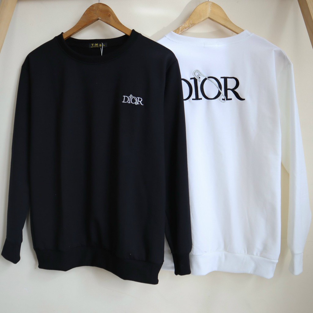 ( MẪU MỚI) Áo nỉ DIOR dài tay mẫu chuẩn thu đông chất liệu vải cotton thấm hút mồ hôi, vải ôm form chuẩn- CÓ VEDEO | BigBuy360 - bigbuy360.vn