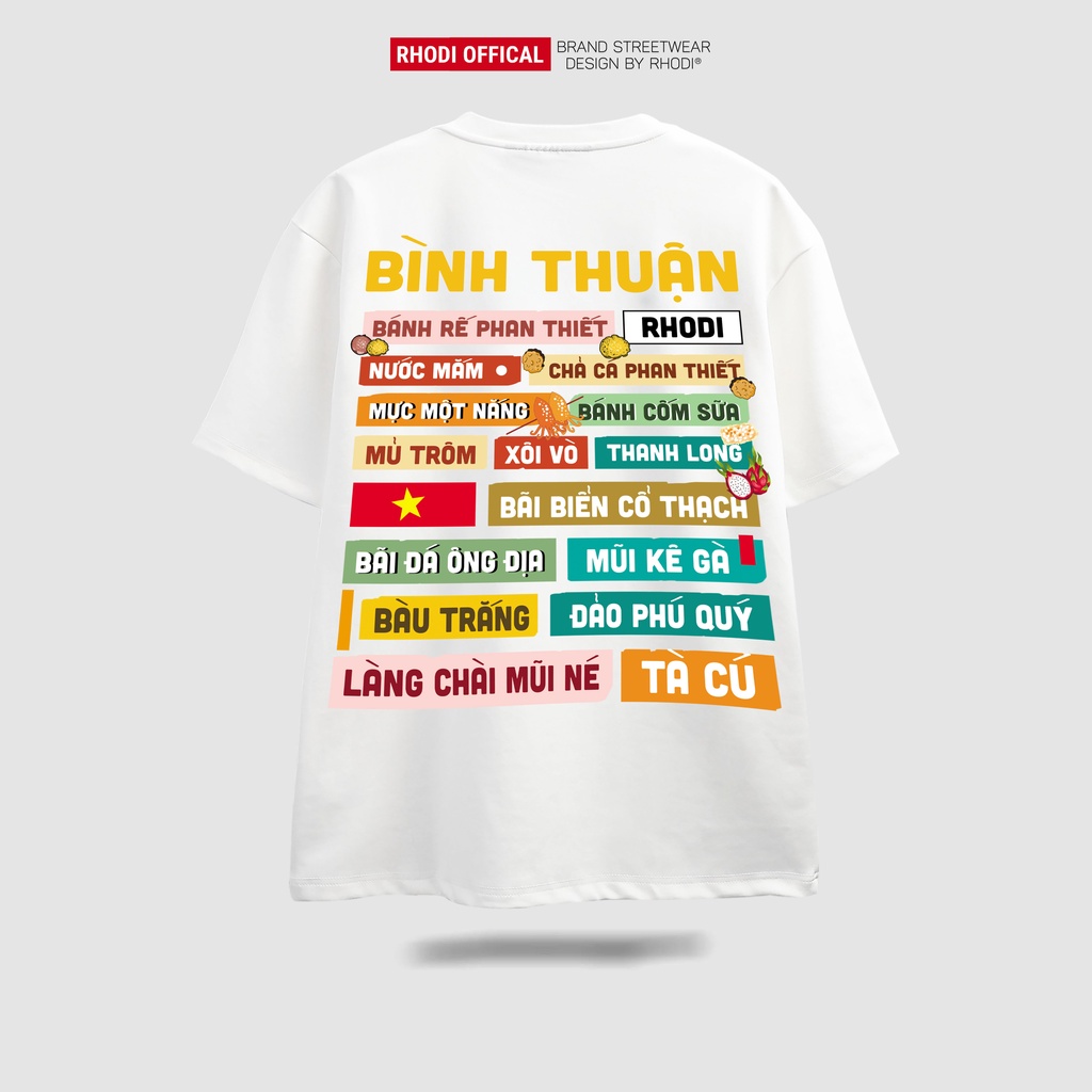 Áo thun local brand RHODI phông cổ tròn tay lỡ unisex nam nữ thế hệ genz Bình Thuận