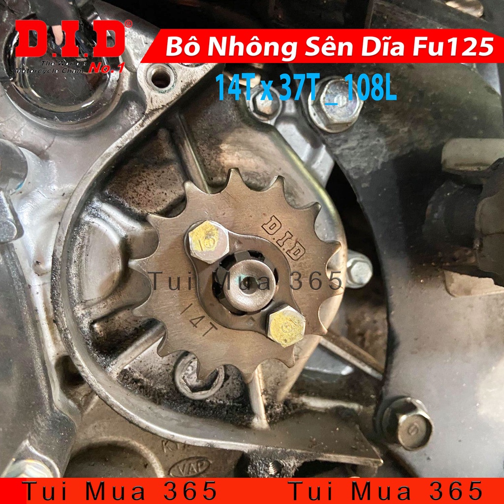 Bộ Nhông sên dĩa DID Honda Future X , Future 125 , Wave RS , S110, Blade, RSX