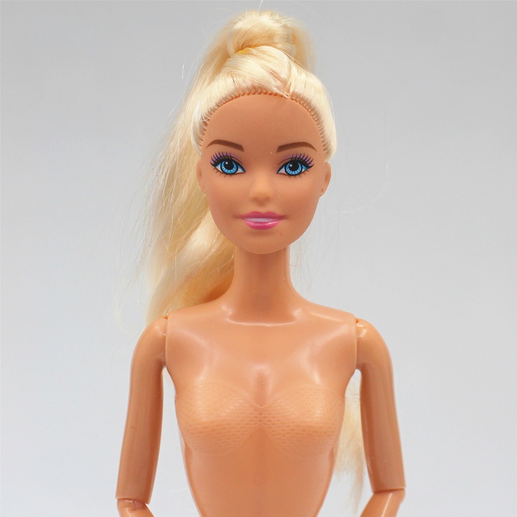 Đầu Búp Bê barbie 6 Điểm / Nâu / Vàng Kim Thủ Công Có Thể Đan