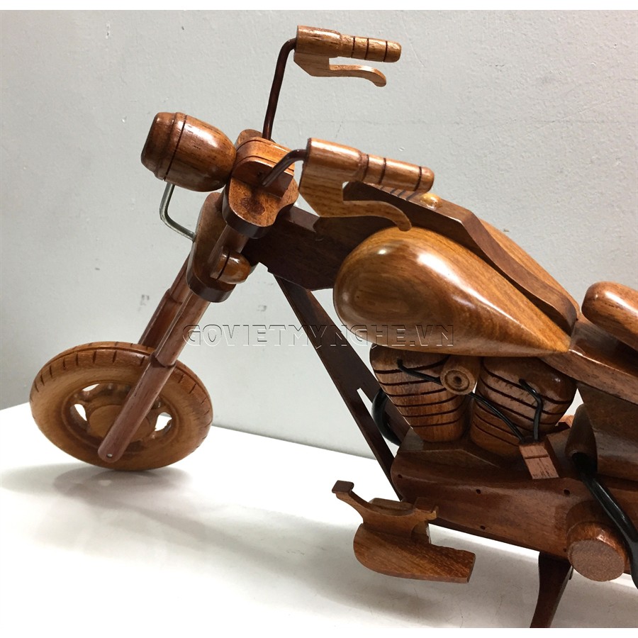 Mô Hình Xe Gỗ Motor Harley Davidson Chopper