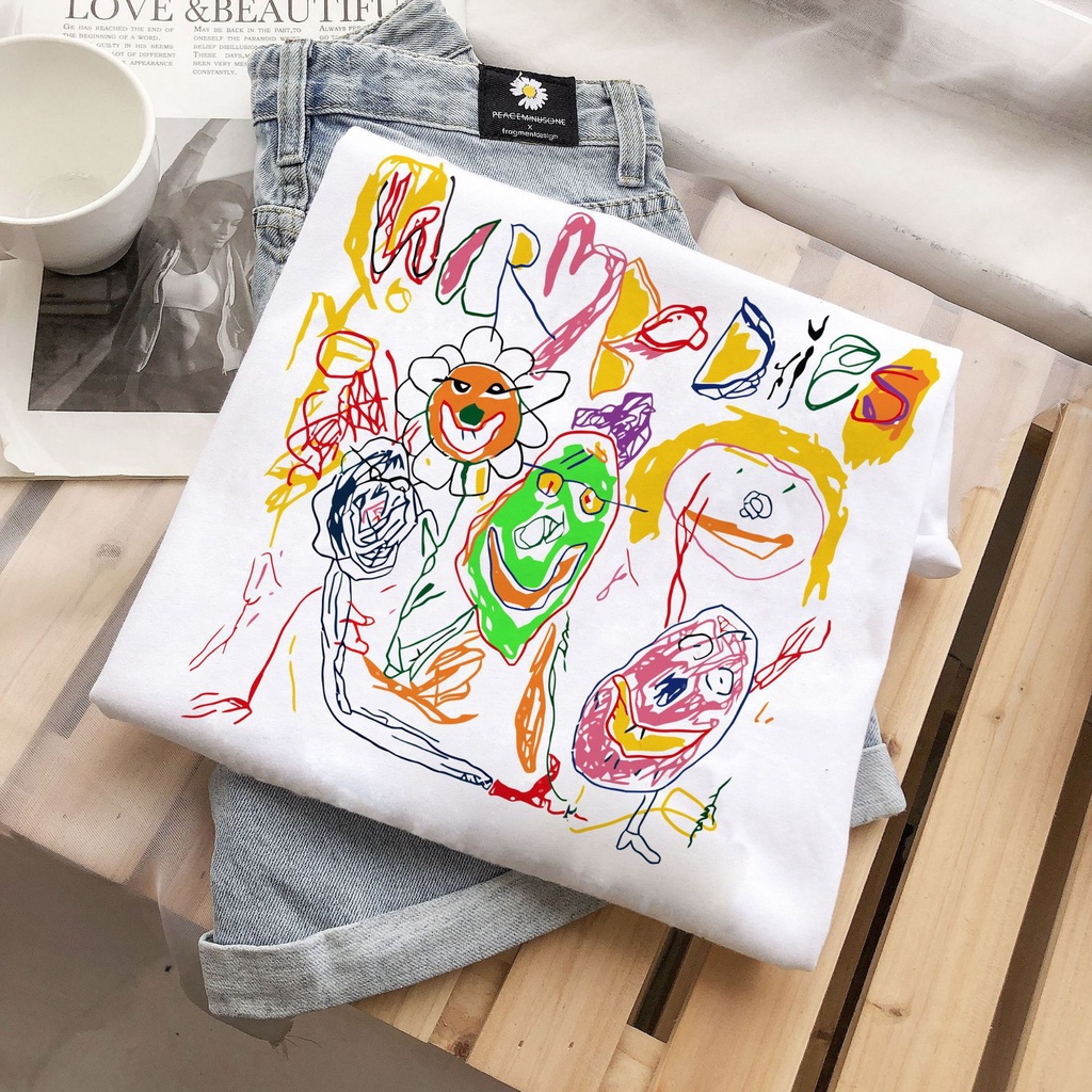 Áo Thun Thể Thao Tay Ngắn Dáng Rộng In Hình Chuột Mickey Disney Cho Nam Nữ