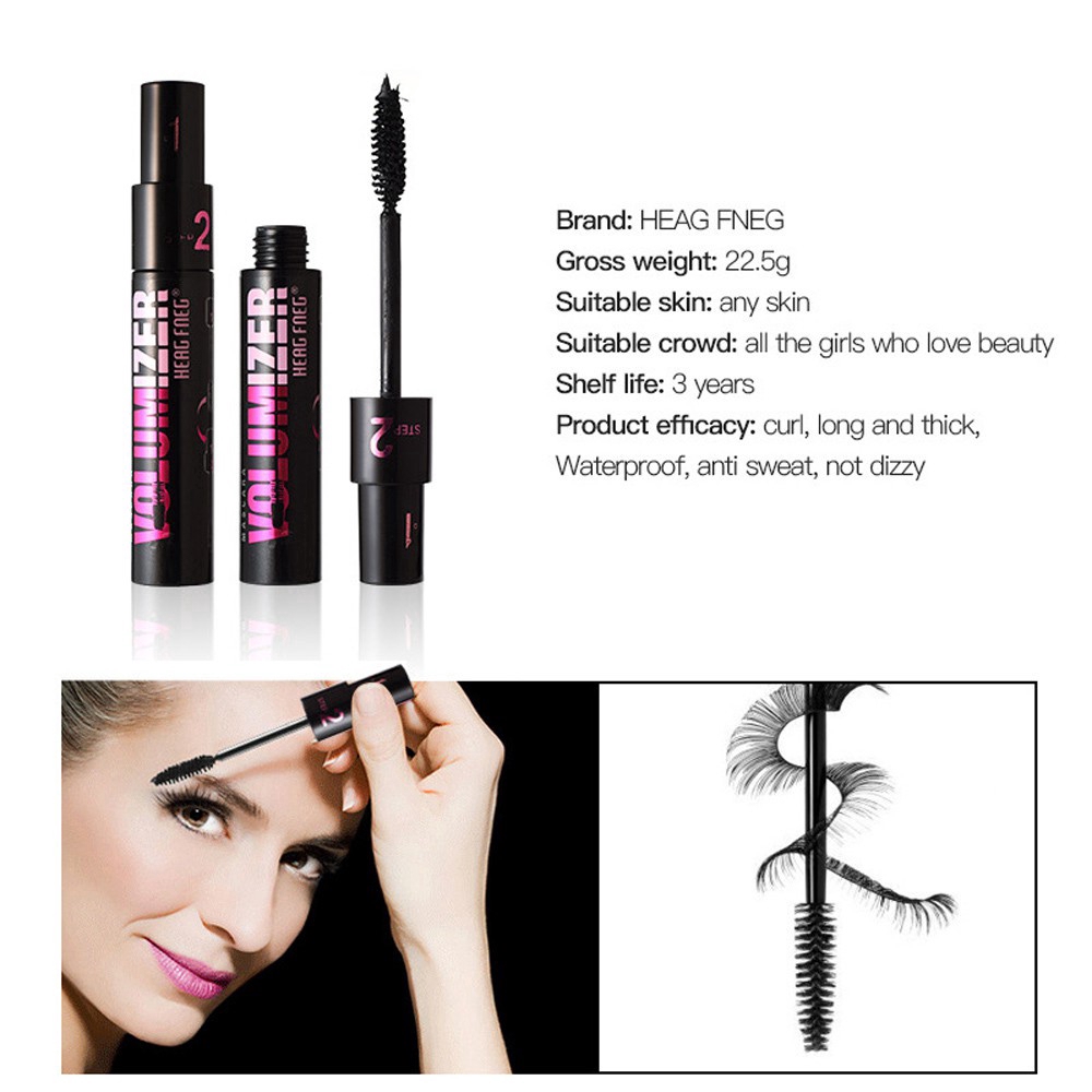 [Hàng mới về] Mascara thiết kế 2 trong 1 làm cong / dài và dày mi tiện dụng | BigBuy360 - bigbuy360.vn