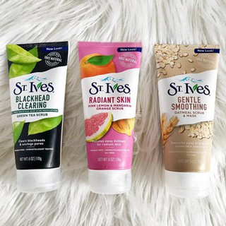 (Mẫu mới 2018) Tẩy da chết St Ives Scrub 170g đủ vị