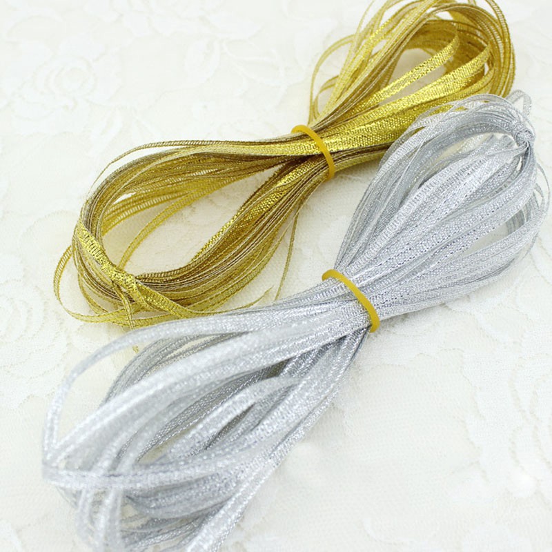 Cuộn Dây Ruy Băng polyester 40M 1 / 8 '' (3mm) Dùng Gói Quà Giáng Sinh