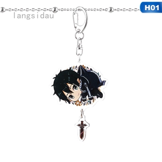 Móc khóa nhựa Acrylic hình nhân vật Anime Asuna Shino Kirito sáng tạo