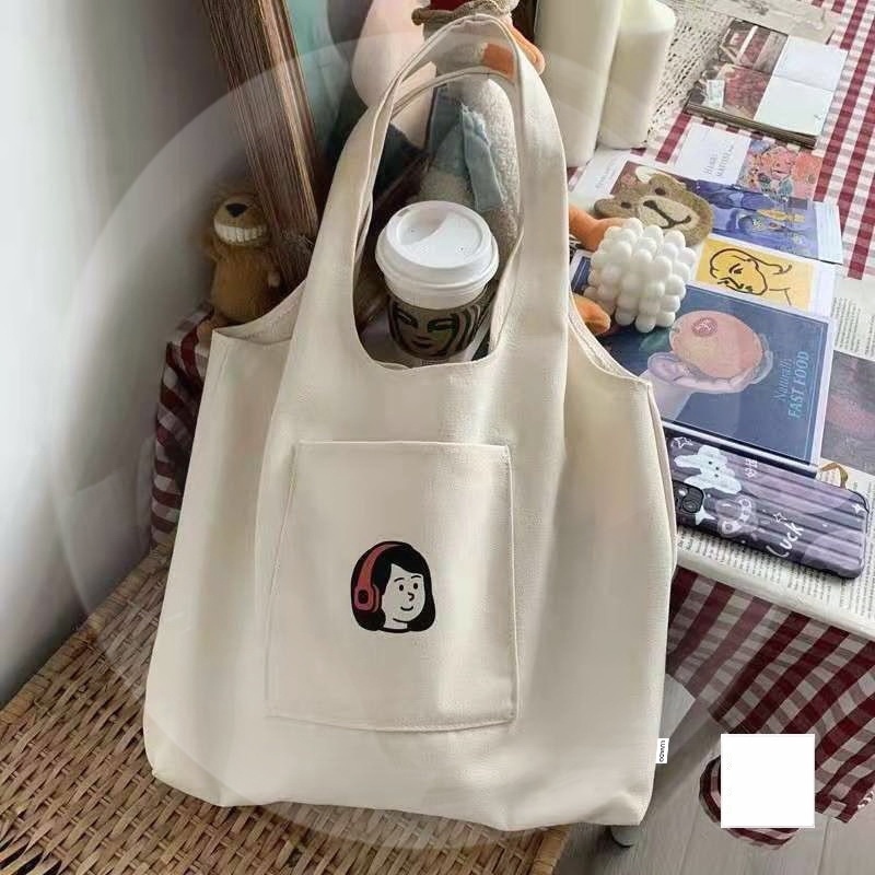 Túi vải thời trang canvas tote đựng đồ quần áo thời trang LUVADO TX788