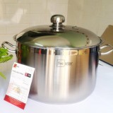 Nồi luộc gà inox 430 bếp từ 3 đáy Fivestar Standard 36cm nắp inox.tặng 2 vá canh inox