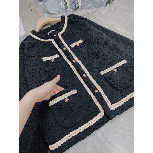 Áo khoác len lông cừu