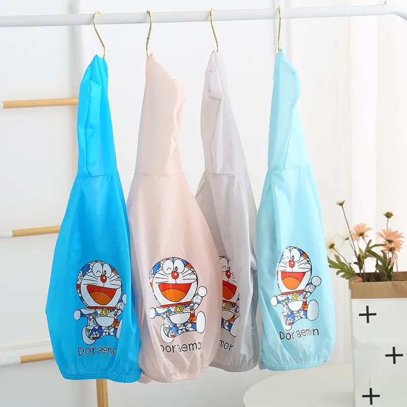 Áo chống nắng nhiều màu hoạ tiết Doraemon cho bé trai & bé gái