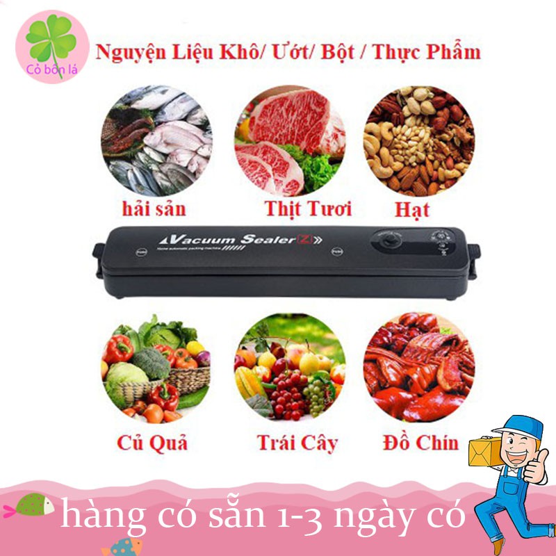 Máy Hút Chân Không Vacuum Sealer,Đóng Gói Thực Phẩm 240V Bảo Quản Thực Phẩm- Tặng 10 Túi Hút Chân Không